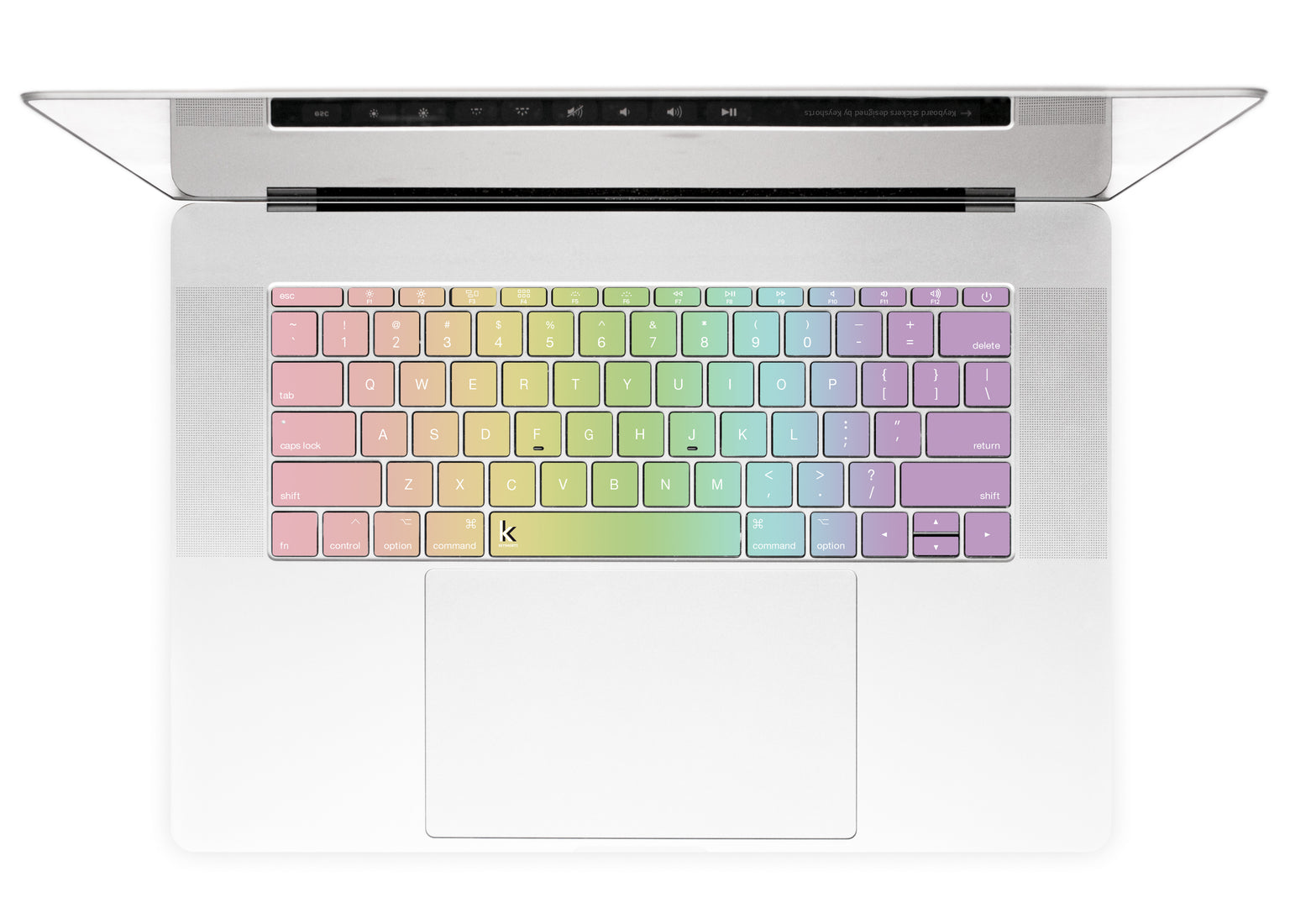MacBook Keyboard Decal Forest Rainbow