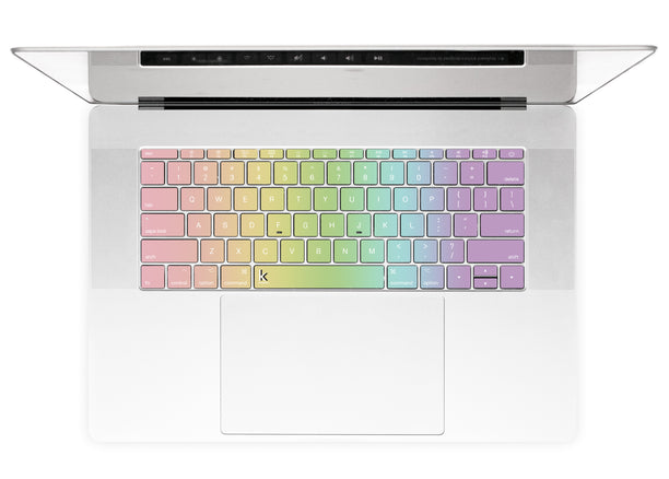 Forest rainbow MacBook keyboard stickers decals