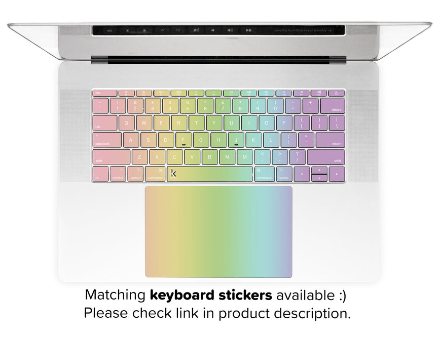 Pastel and mood lifting trackpad sticker for MacBook 2020