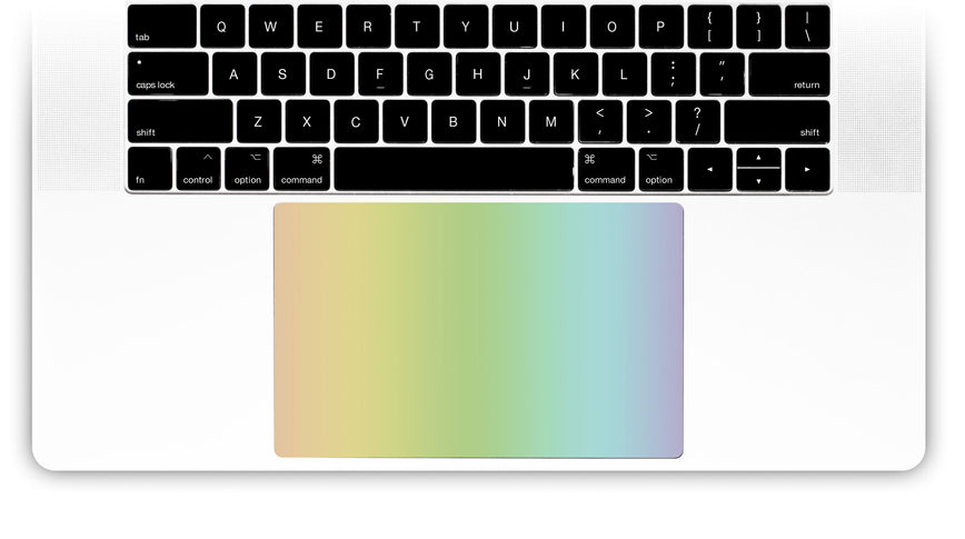 Rainbow themed trackpad sticker for MacBook