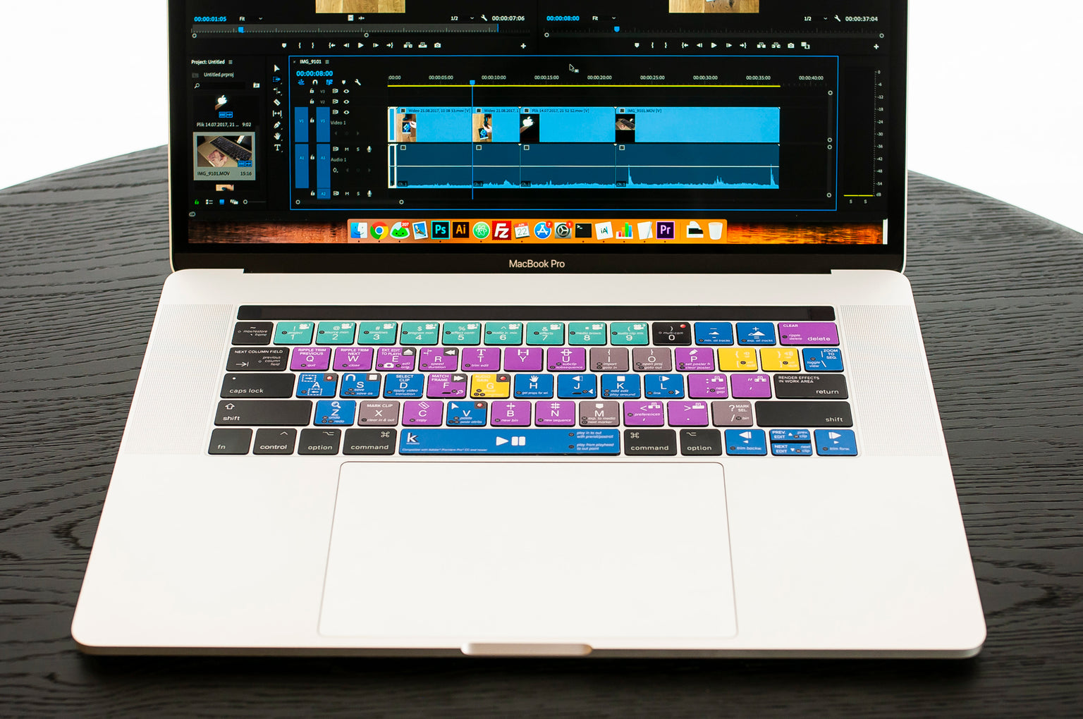 Premiere Pro Keyboard Stickers by Keyshorts