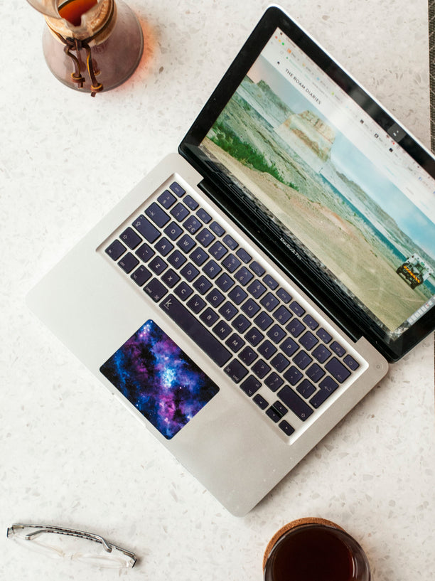 Metallic Orchid Gray MacBook Keyboard Stickers decals key overlays