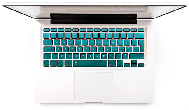 Petroleum Blue MacBook Keyboard Stickers decals