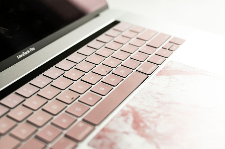 Rose gold mable MacBook touchpad sticker