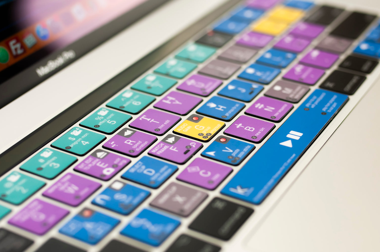 Adobe Premiere Pro Shortcuts on Keyboard Stickers - easy to type and quick video editing