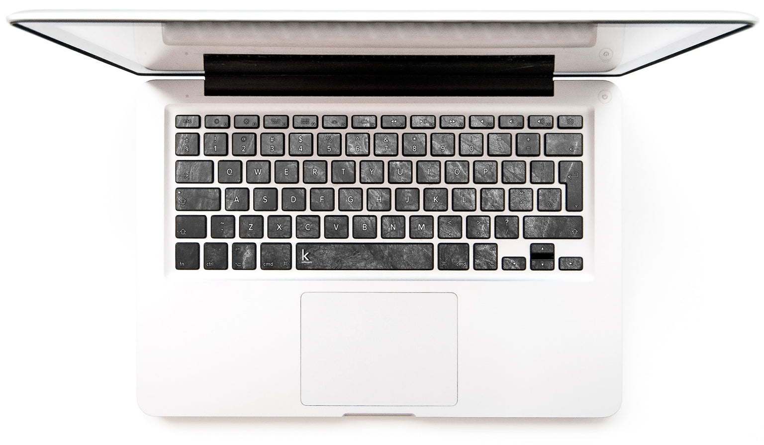 Achromatic Marble MacBook Keyboard Stickers