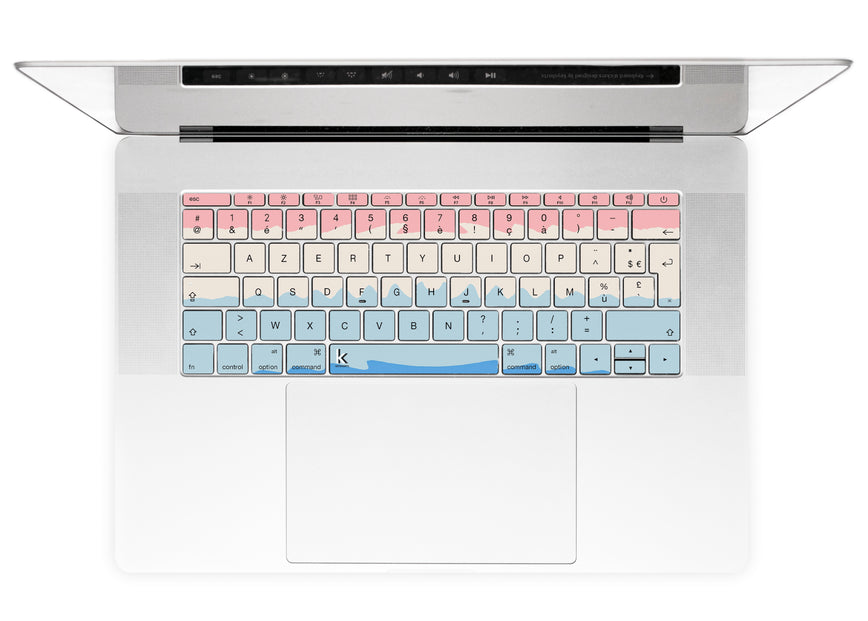 Acrylic Ombre MacBook Keyboard Stickers alternate French keyboard