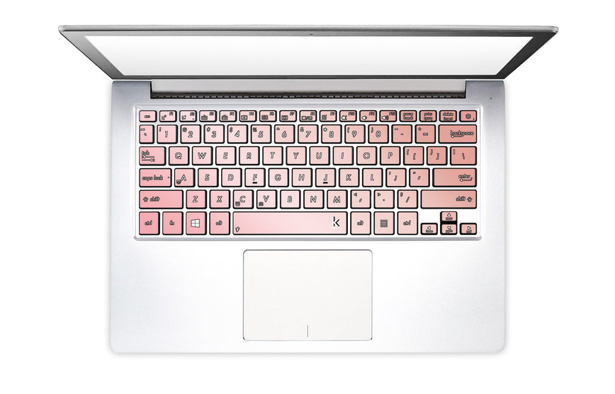 Antique pink ombre Laptop Keyboard Stickers