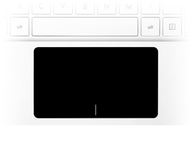 Black laptop trackpad stickers