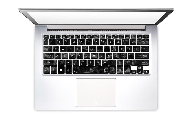 Black Marble Laptop Keyboard Stickers