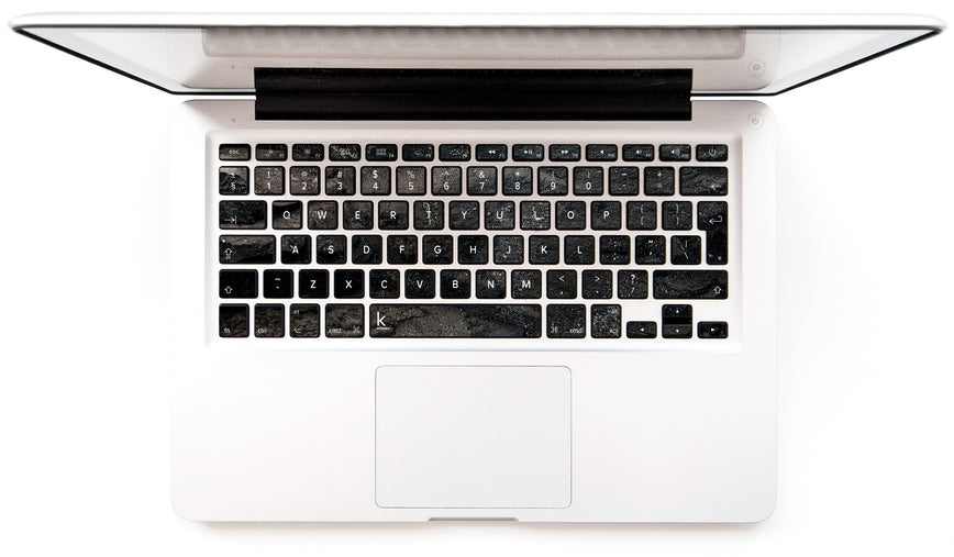 Carbon Black MacBook Keyboard Stickers