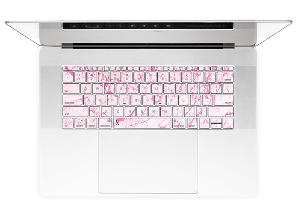 Complicated Pink MacBook Keyboard Stickers alternate