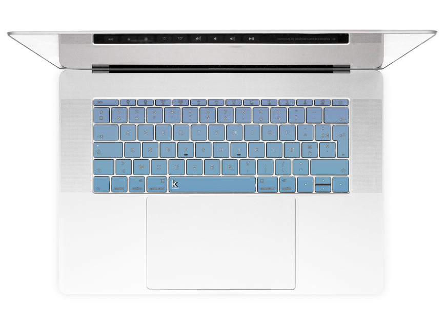 Fairy Tale Sky Ombre MacBook Keyboard Stickers alternate French keyboard