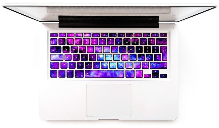 Galaxy MacBook Keyboard Decal Stickers at Keyshorts.com - 1