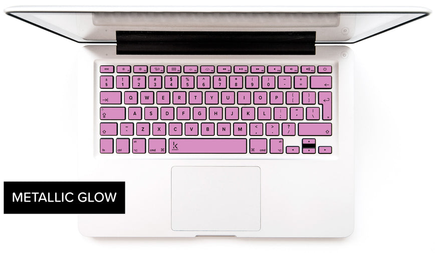 Pink matte keyboard stickers for any MacBook Pro and AirGhost Pink MacBook Keyboard Stickers