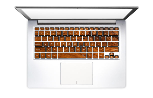 Honey Wood Laptop Keyboard Stickers