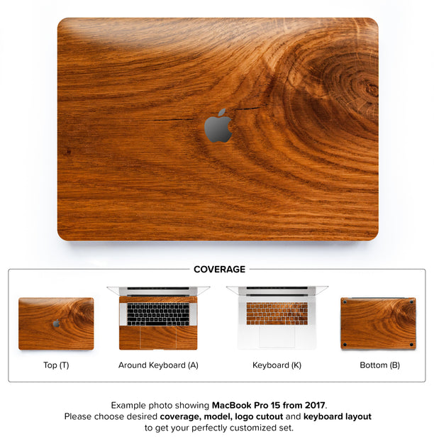 Honey Wood MacBook Skin