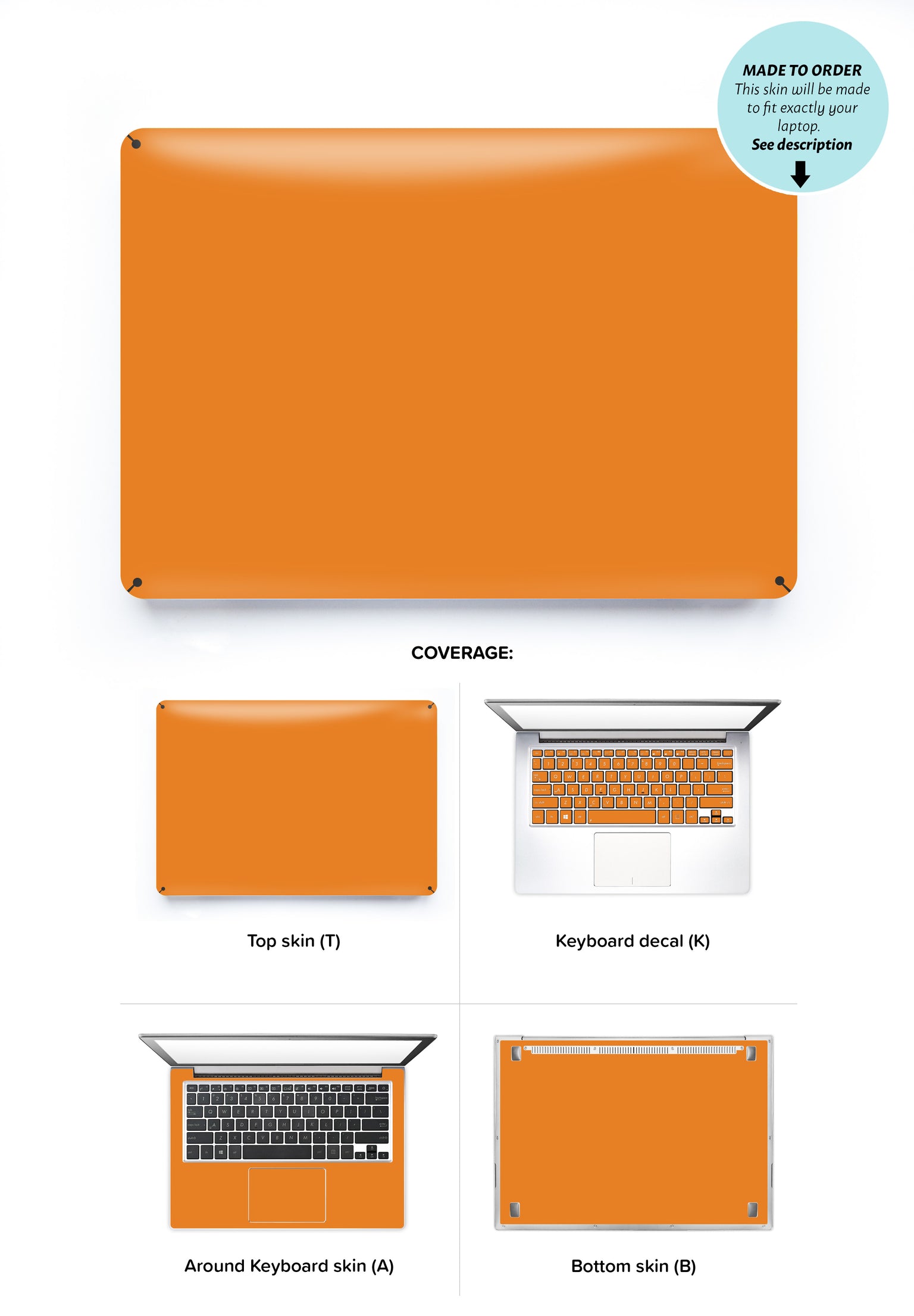Juicy Orange Laptop Skin