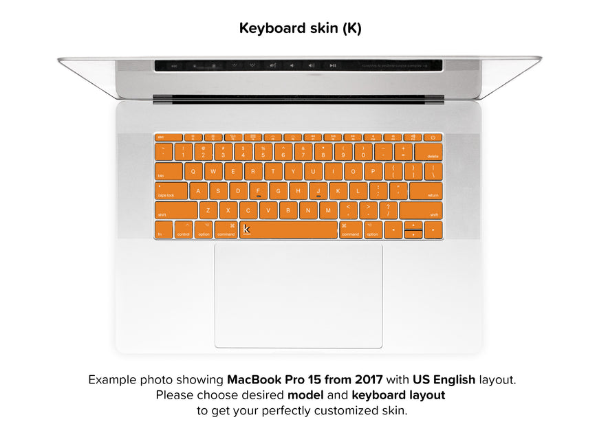 Juicy Orange MacBook Skin - keyboard stickers