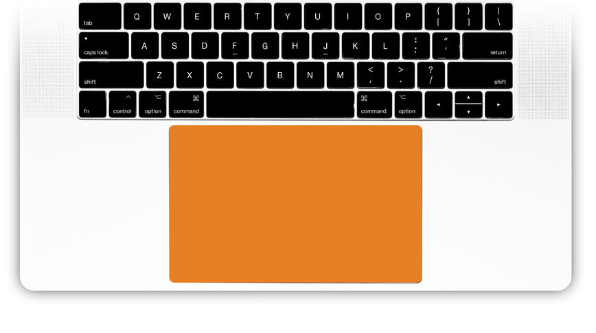 Juicy Orange MacBook Trackpad Sticker