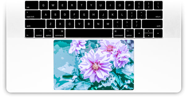 June Flowers MacBook Trackpad Sticker