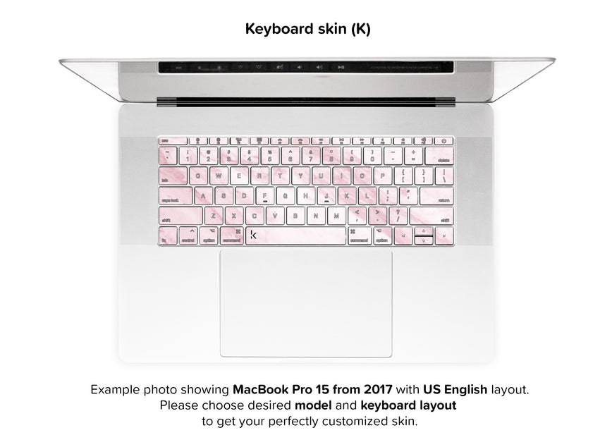 Marble on the sun MacBook Skin - keyboard stickers