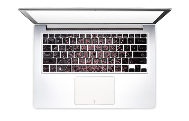 Marbleous Mandala Laptop Keyboard Stickers