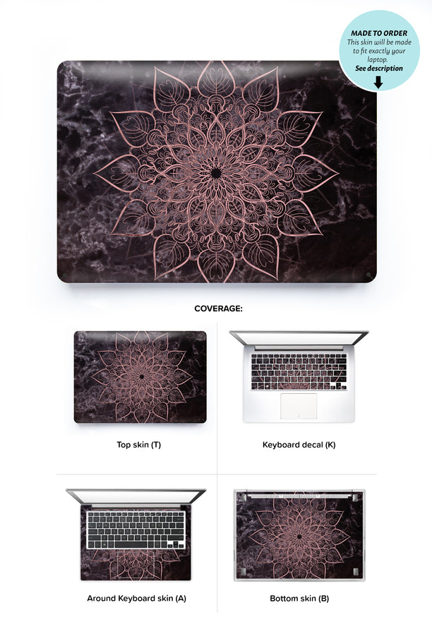 Marbleous Mandala Laptop Skin
