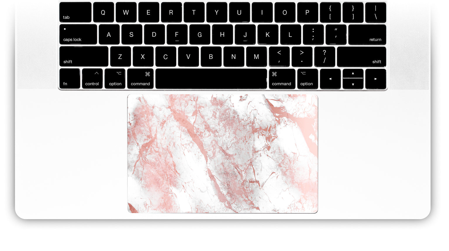 Rose gold marble MacBook touchpad sticker