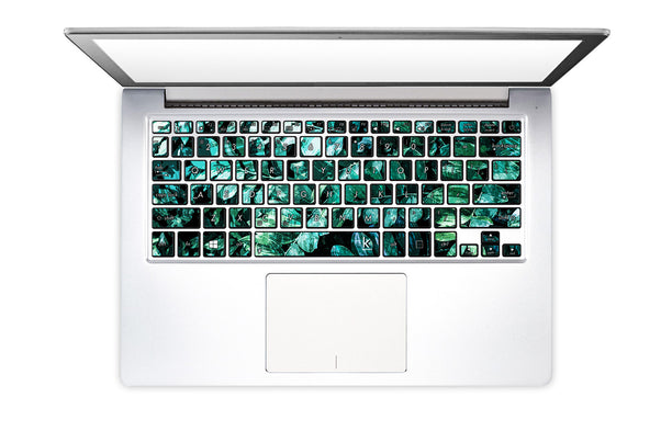 Mineral Leaves Laptop Keyboard Stickers