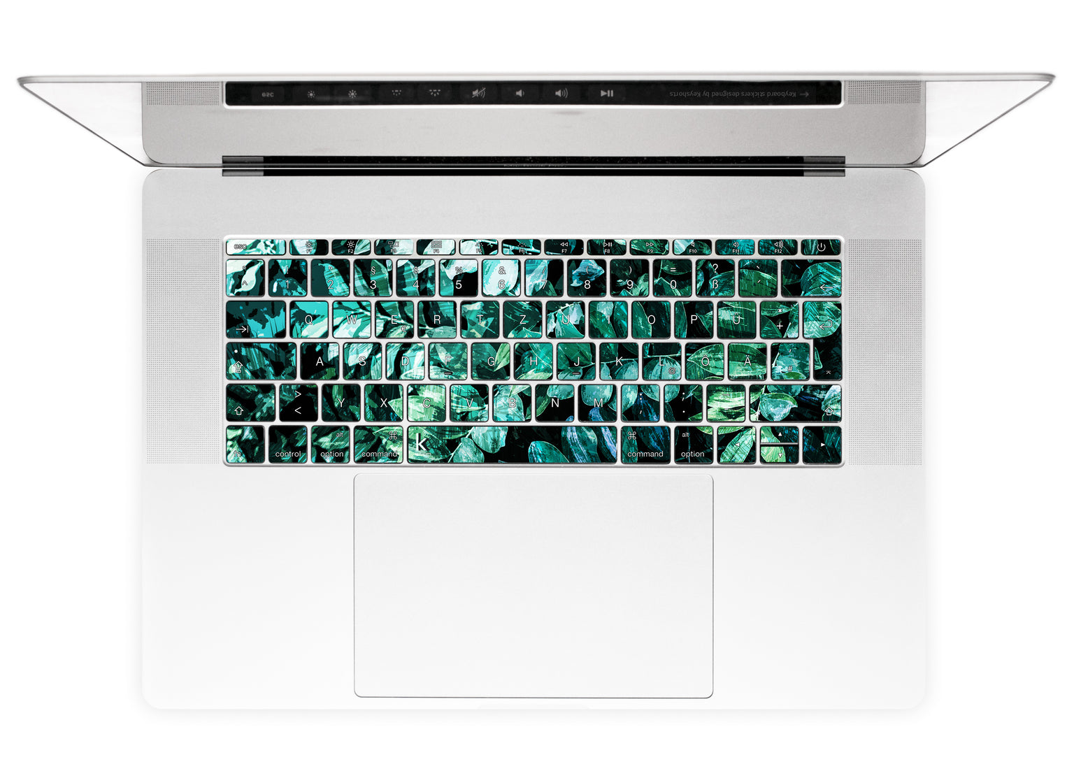 Mineral Leaves MacBook Keyboard Stickers alternate German