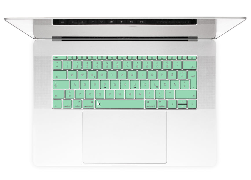 Neo Mint MacBook Keyboard Stickers alternate German