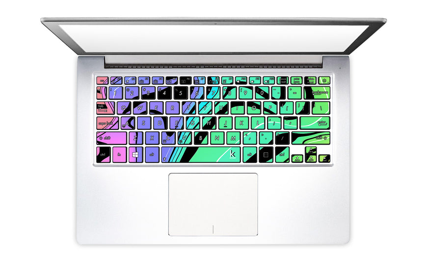 Neon Tiger Laptop Keyboard Stickers