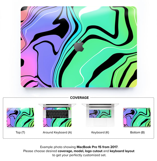 Neon Tiger MacBook Skin