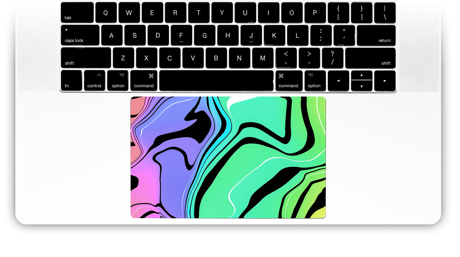 Neon Tiger MacBook Trackpad Sticker