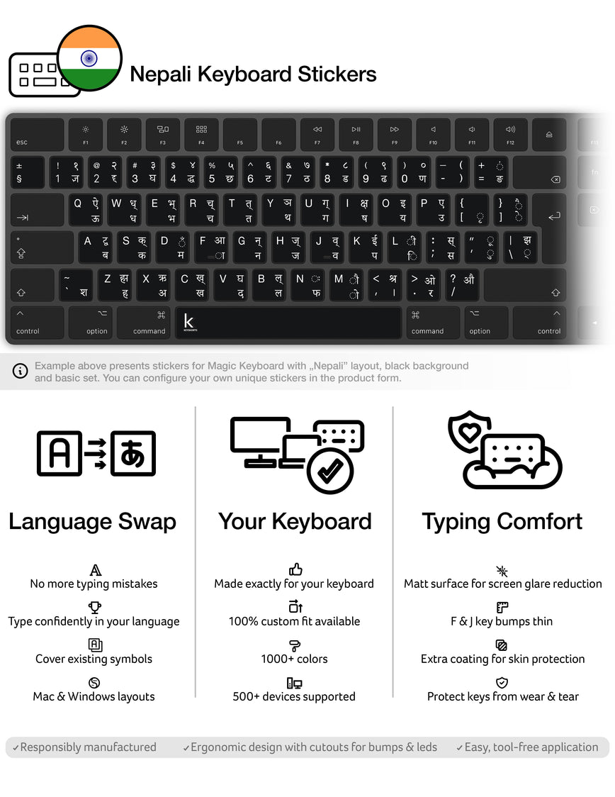 Nepali Keyboard Stickers