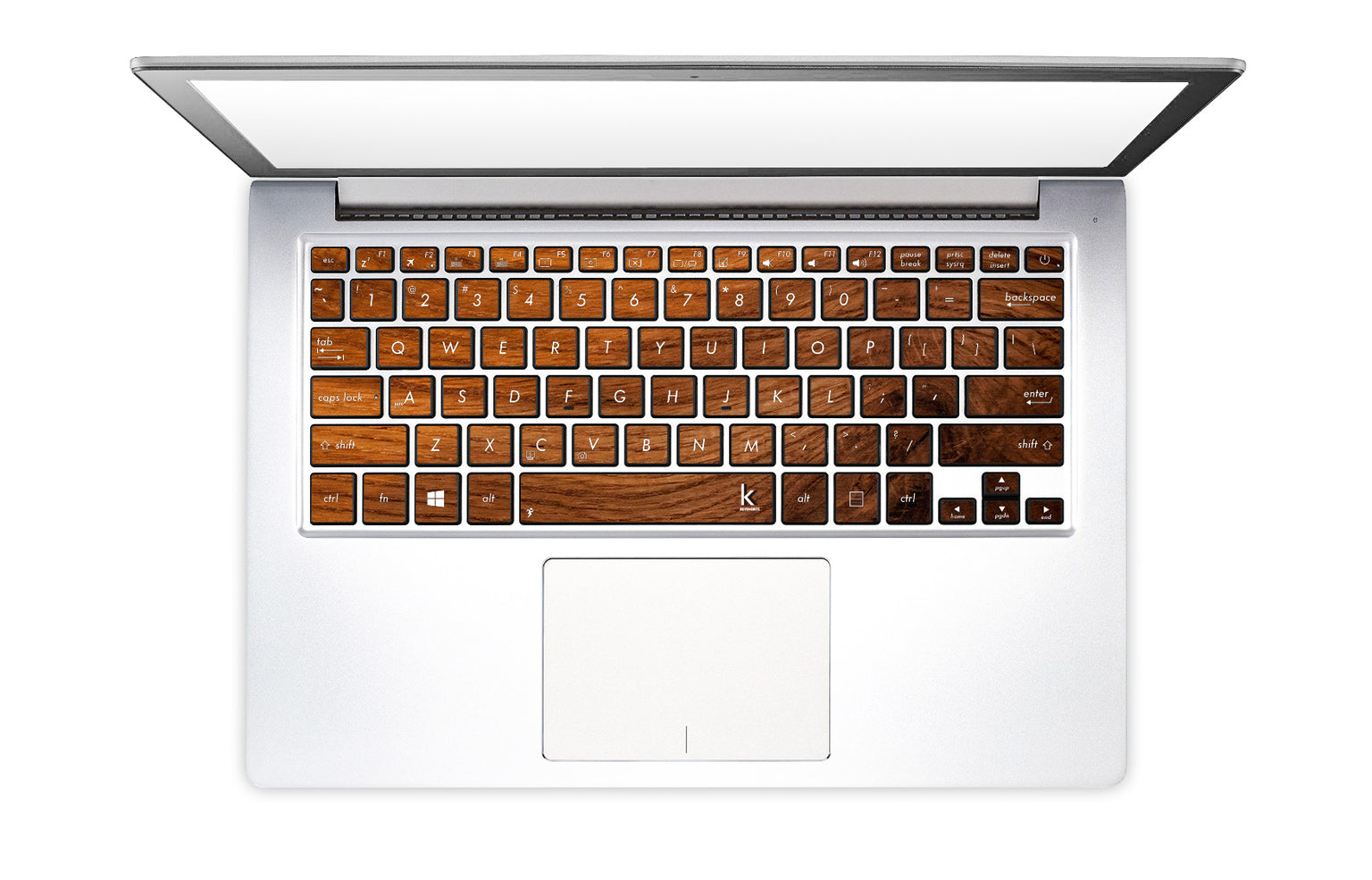 Old Wood Laptop Keyboard Stickers • Keyshorts