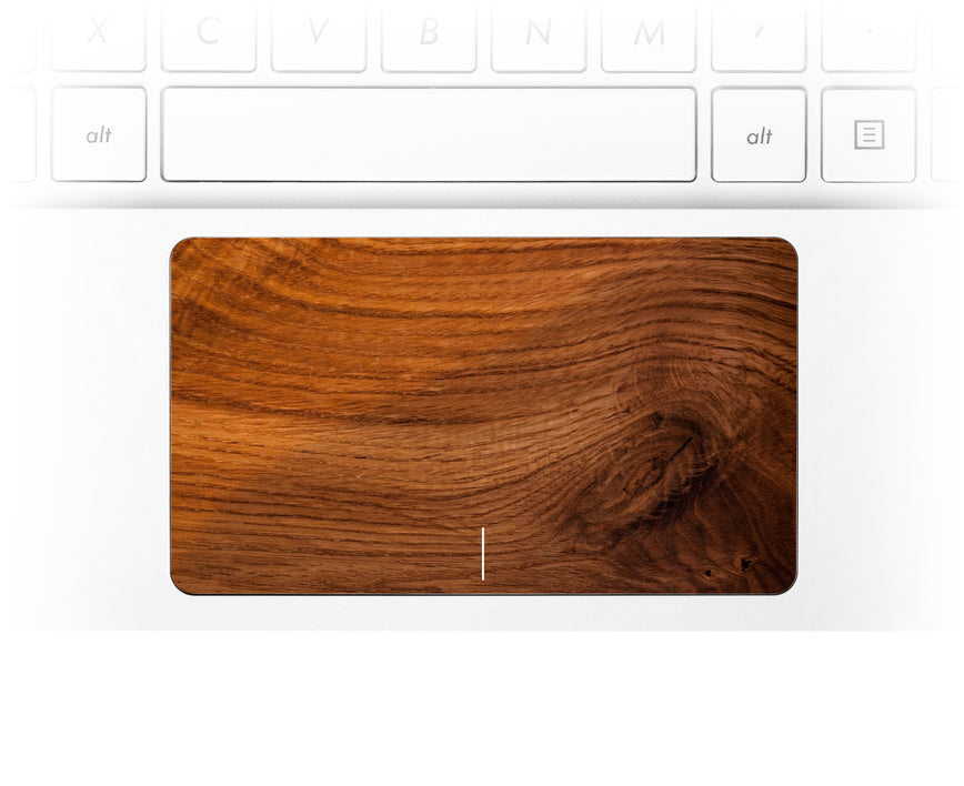 Old Wood Laptop Trackpad Sticker