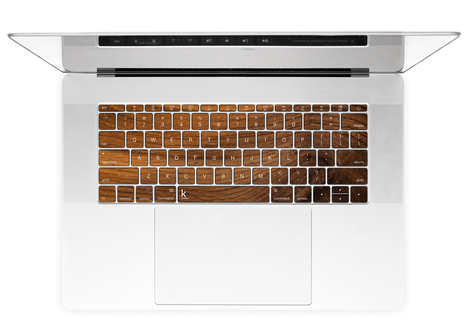 Old Wood MacBook Keyboard Stickers alternate
