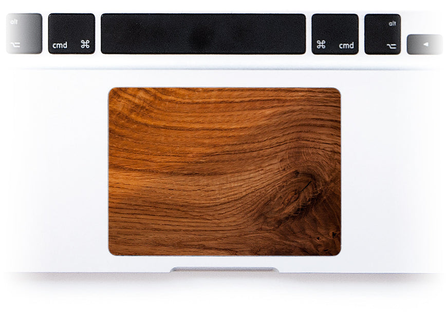 Old Wood MacBook Trackpad Sticker alternate