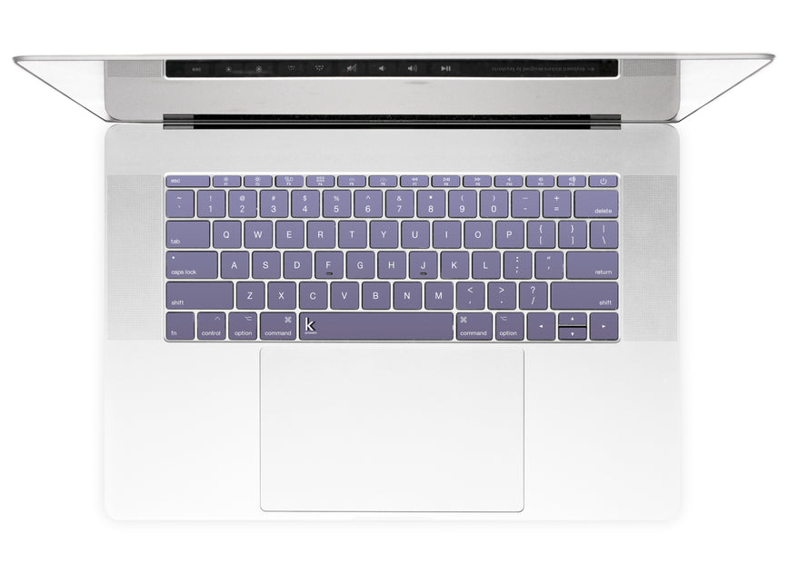 Orchid Gray MacBook Keyboard Stickers alternate