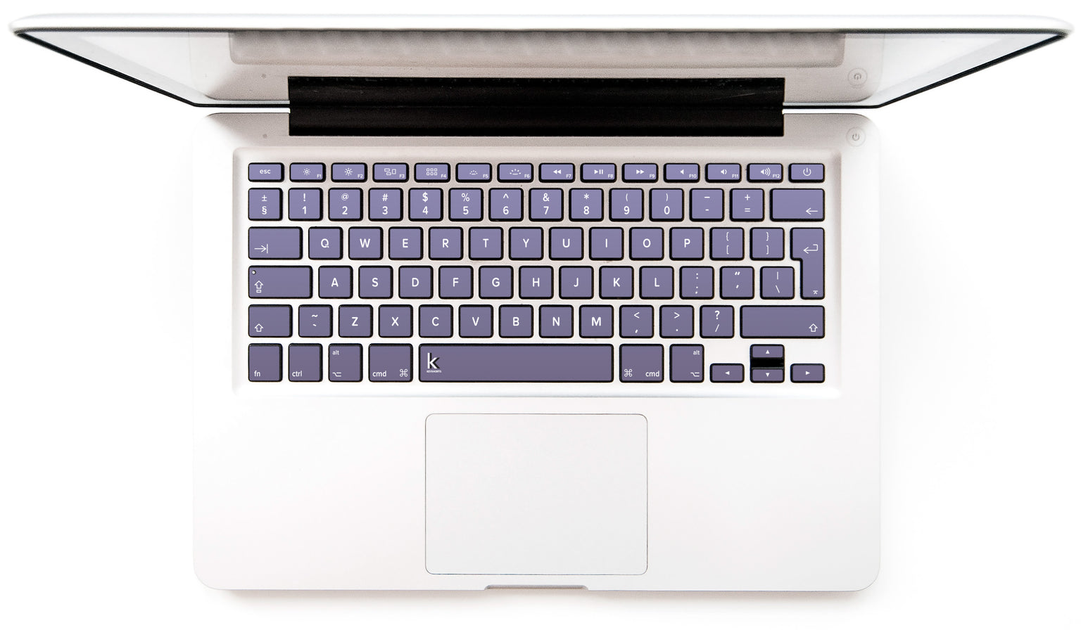 Orchid Gray MacBook Keyboard Stickers