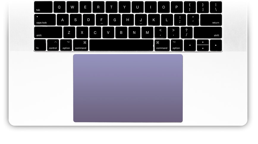 Orchid Gray MacBook Trackpad Sticker
