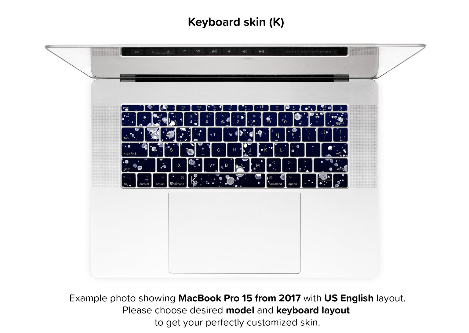 Painting At Night MacBook Skin - keyboard stickers