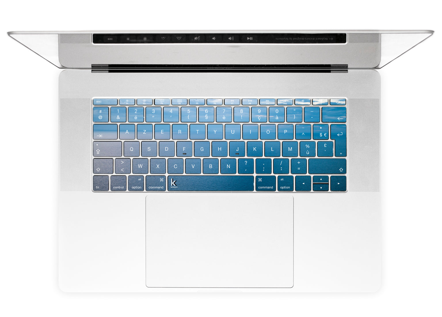 Pastel Ocean MacBook Keyboard Stickers alternate FR