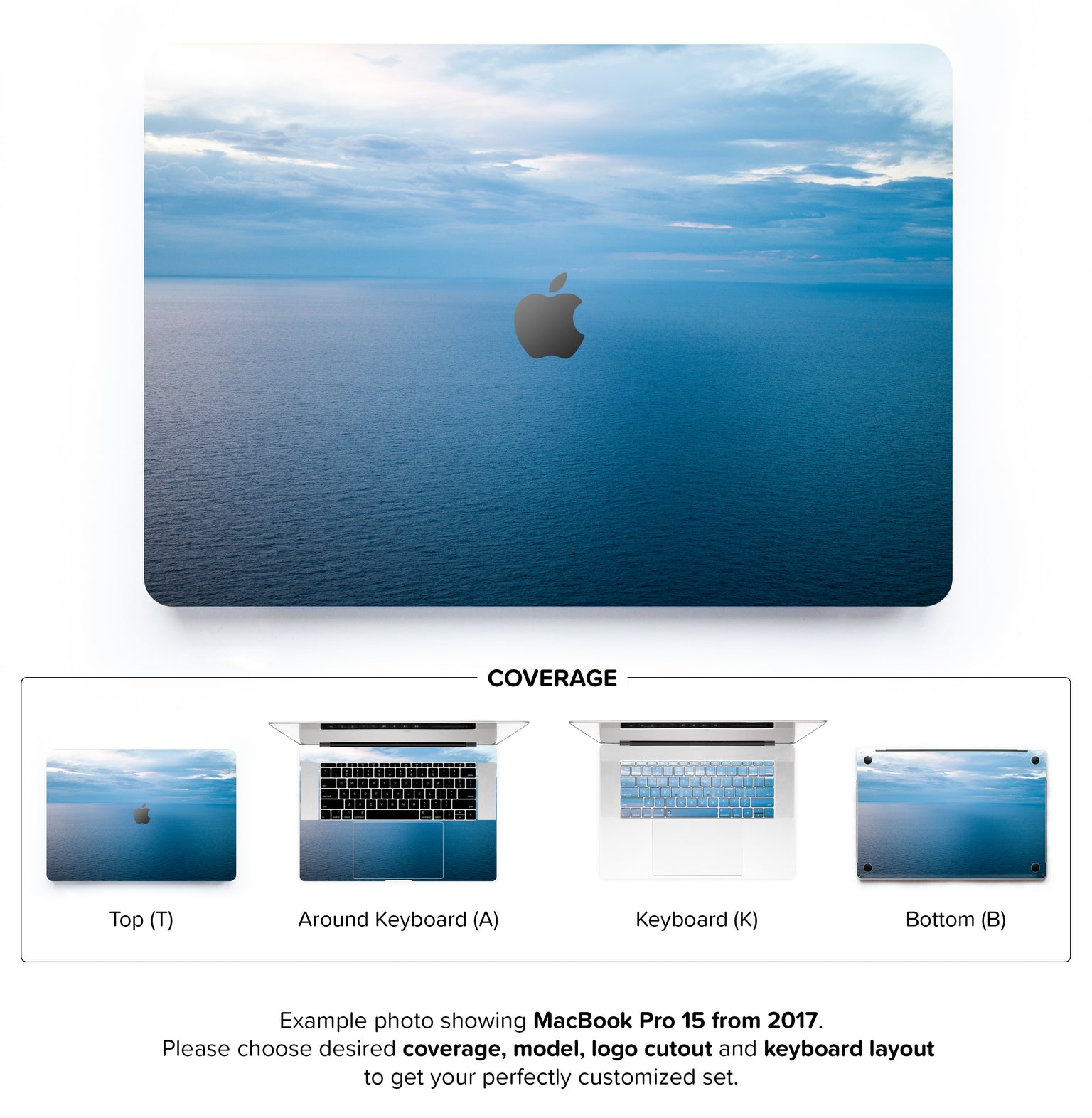 Pastel Ocean MacBook Skin