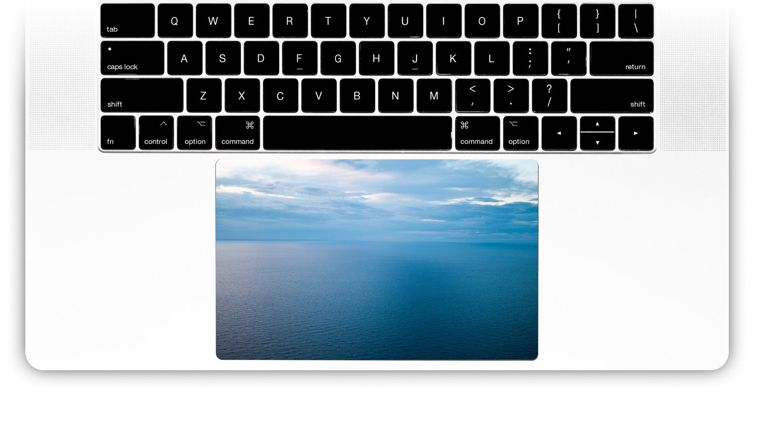 Pastel Ocean MacBook Trackpad Sticker