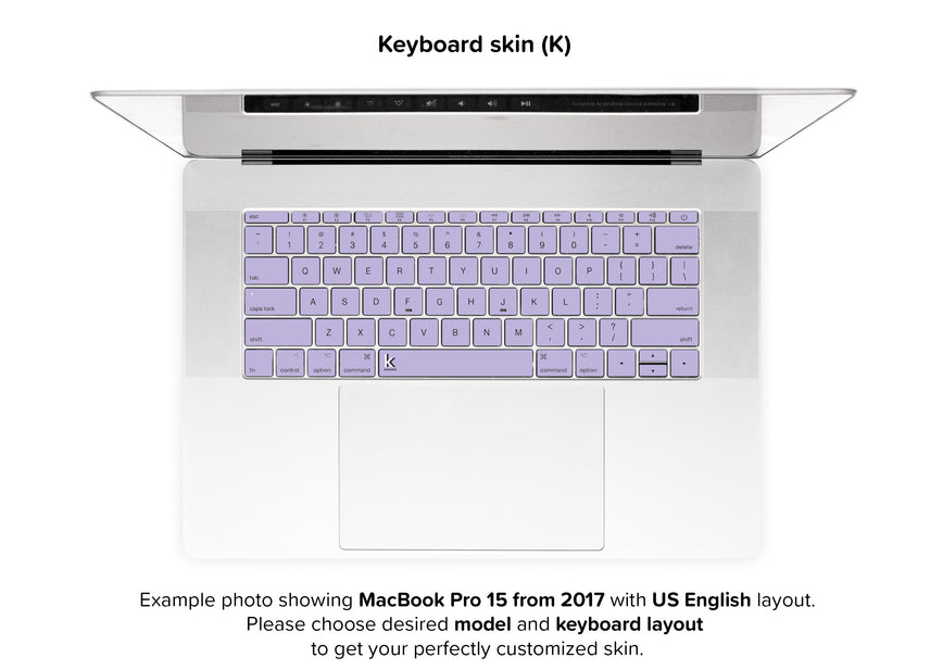 Pastelove Duo MacBook Skin - keyboard stickers