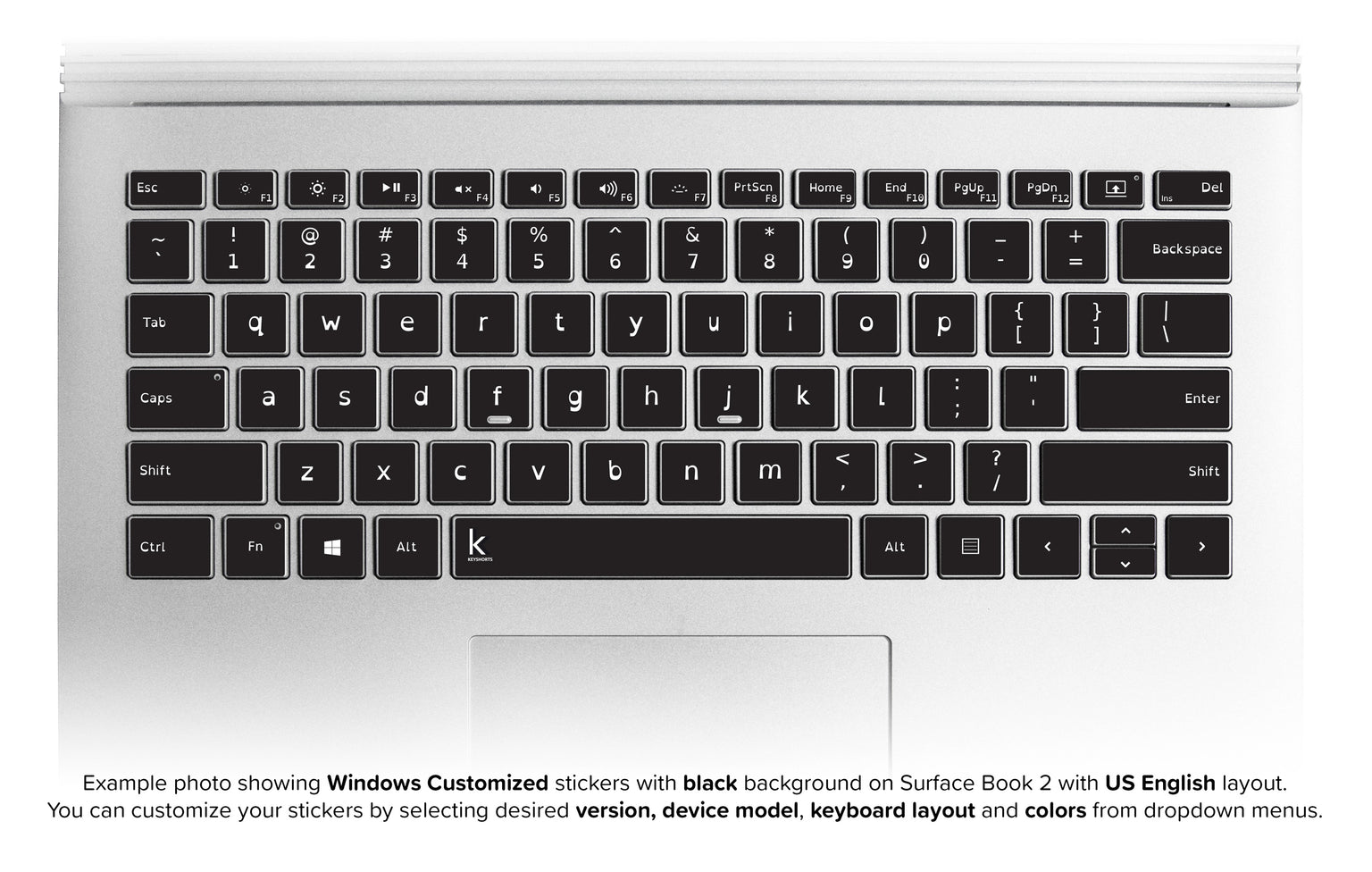 Dyslexia Laptop Customized Keyboard Stickers