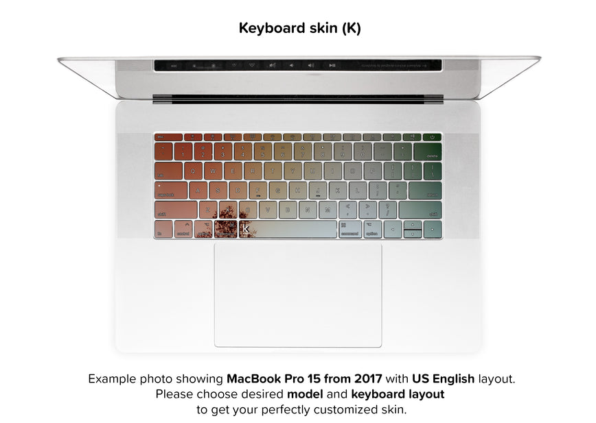 Philly Tree MacBook Skin - keyboard stickers